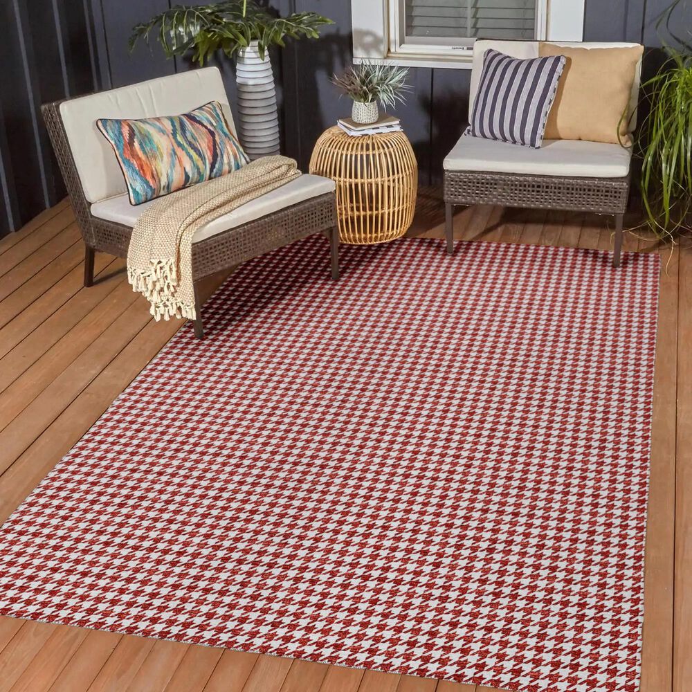 Dalyn Rug Company Hinton 10&#39; x 14&#39; Red Indoor/Outdoor Area Rug, , large