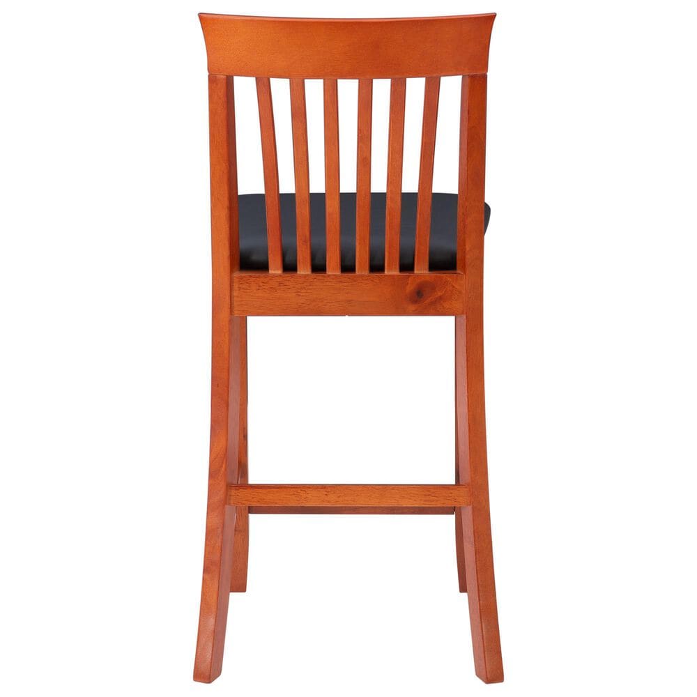 Linon Home Decor Torino Craftsman Counter Stool in Dark Cherry, , large