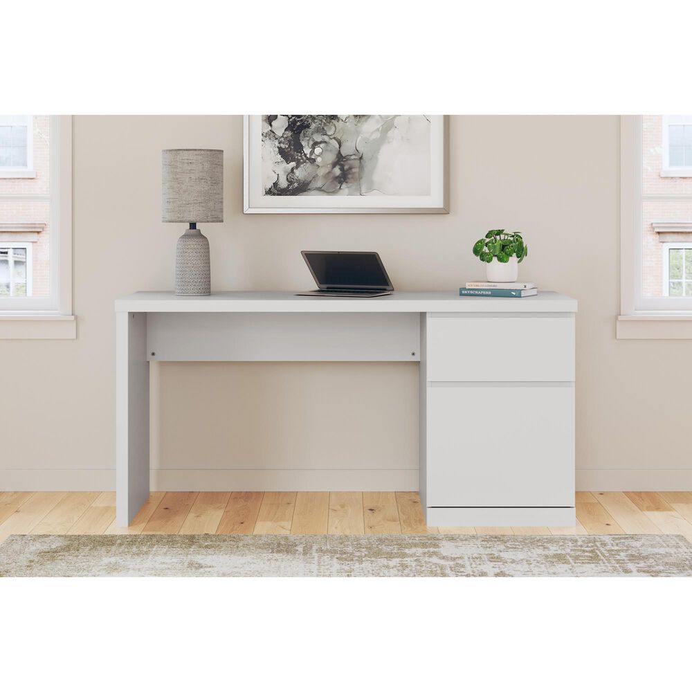 Ashley Onita 1-Drawer Home Office Desk in White, , large