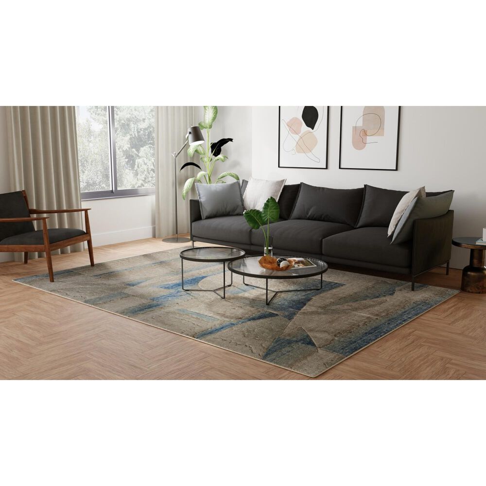 Feizy Rugs Jaxson JXN39PXF Blue and Multi 10&#39; x 14&#39; Area Rug, , large