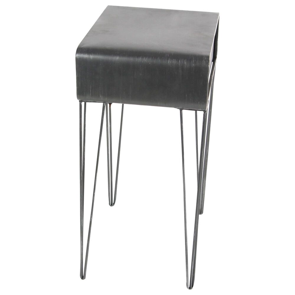 Uma Enterprises Modern Accent Table in Black, Brown and Gray, , large