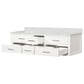Lexora Home Castor 72" Double Bathroom Vanity in White with 2 cm White Quartz Top and Rectangular Sinks, , large