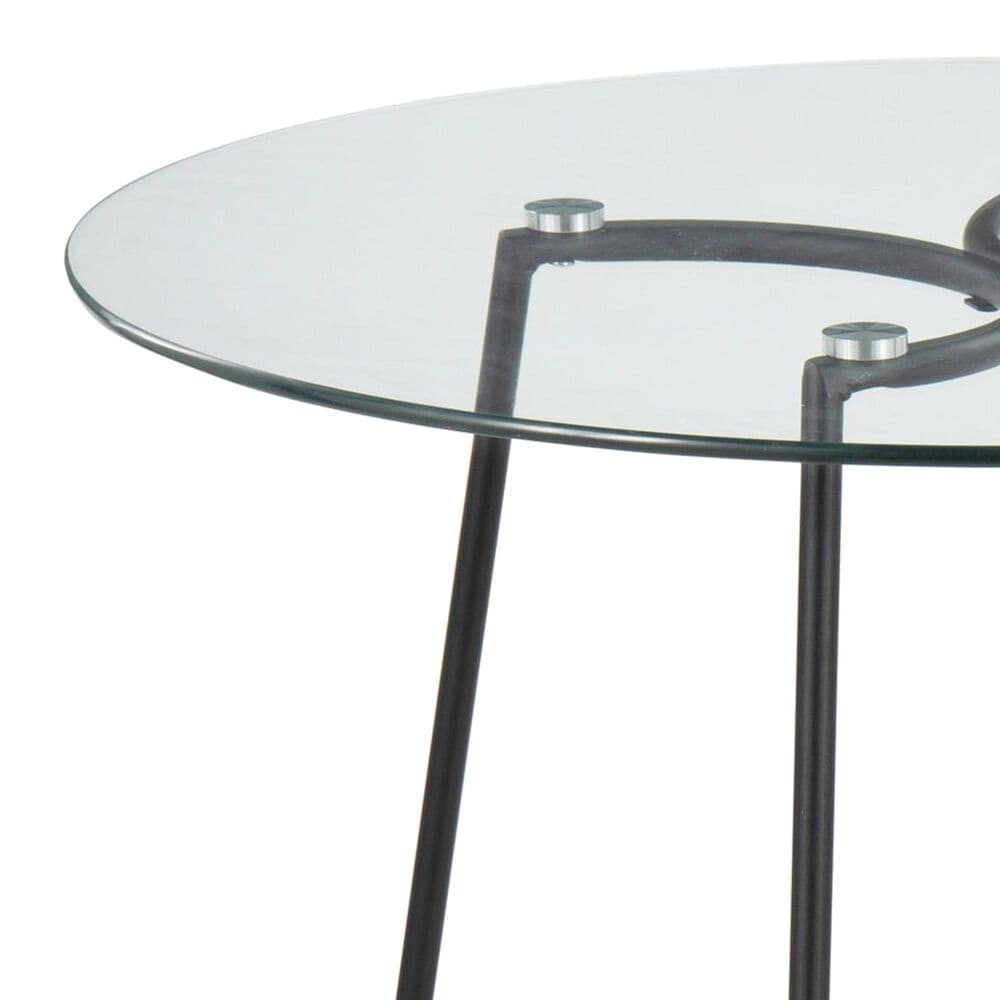 LumiSource Cece Dinette Table in Black and Clear - Table Only, , large