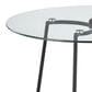 LumiSource Cece Dinette Table in Black and Clear - Table Only, , large