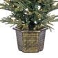 The Gerson Company 4.5" Potted Pre-Lit Artificial Eastern Pine with White Lights in Green, , large