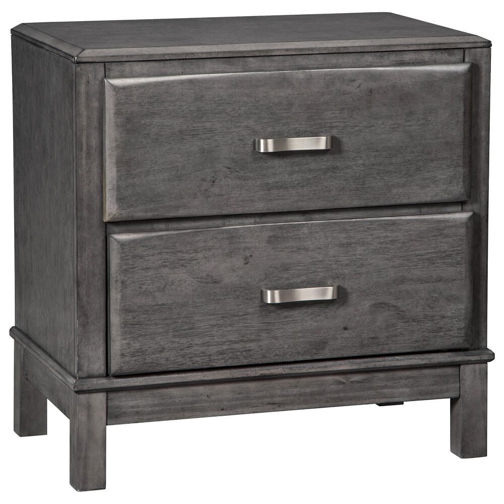 Ashley Caitbrook 2-Drawer Night Stand in Gray, , large
