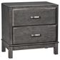 Ashley Caitbrook 2-Drawer Night Stand in Gray, , large