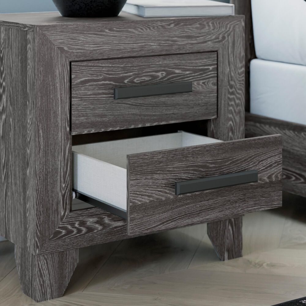 Ashley Sylveri 2-Drawer Nightstand in Gray, , large