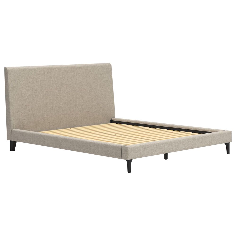 Ashley Cielden California King Upholstered Bed with Roll Slats in Tan, , large