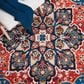 Safavieh Riviera 5"5" x 7"7" Black and Red Area Rug, , large