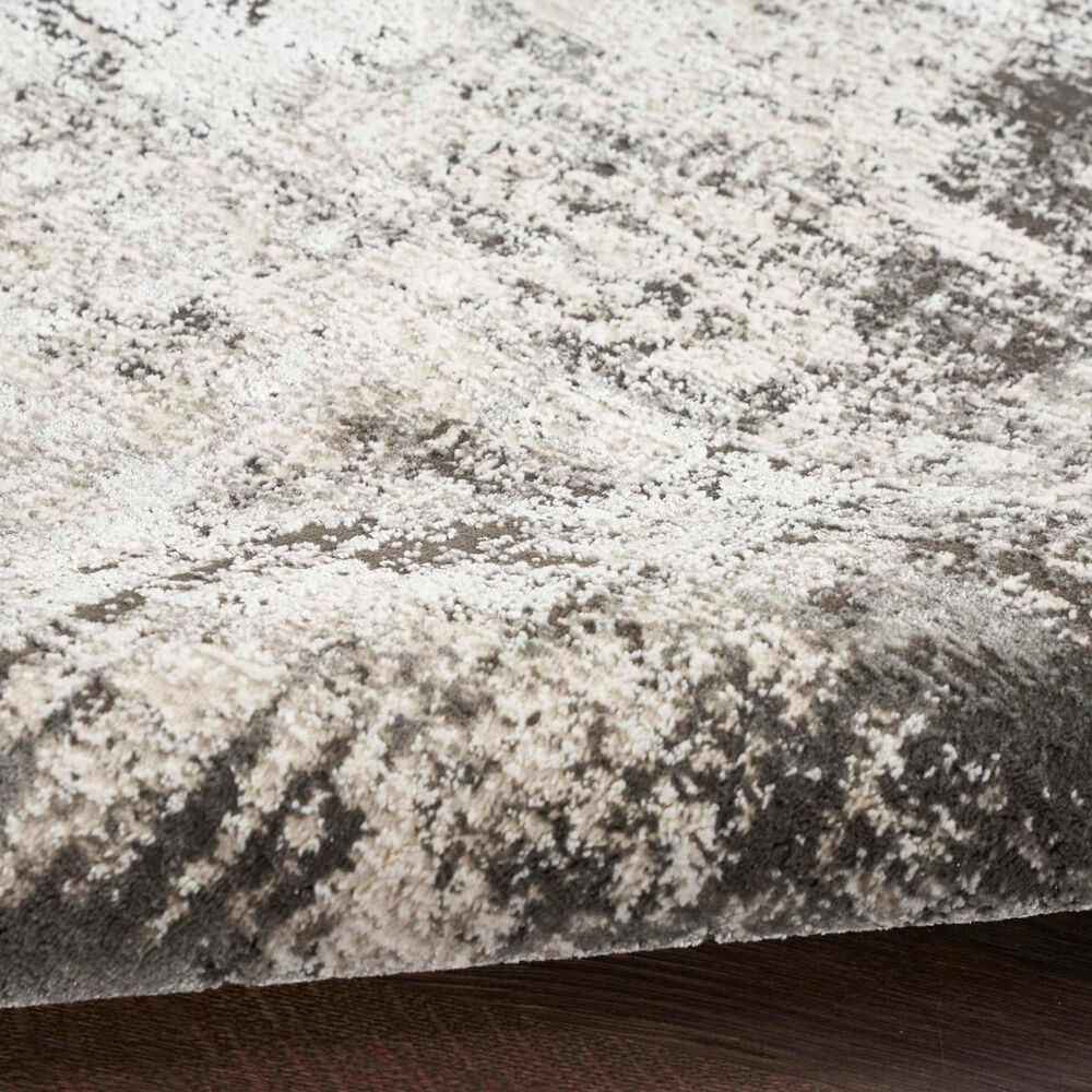 Nourison Desire Grey and Ivory 6&#39; x 9&#39; Area Rug, , large