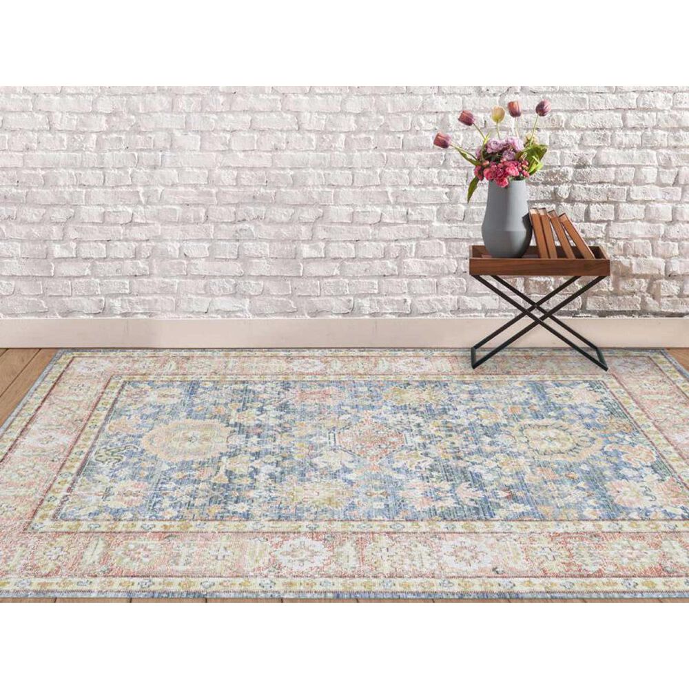 Amer Rugs Century 7&#39;10&quot; x 10&#39;6&quot; Navy and Pink Area Rug, , large