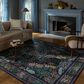 Loloi Canopy Peacock Forest Charcoal 6" x 9" Area Rug, , large