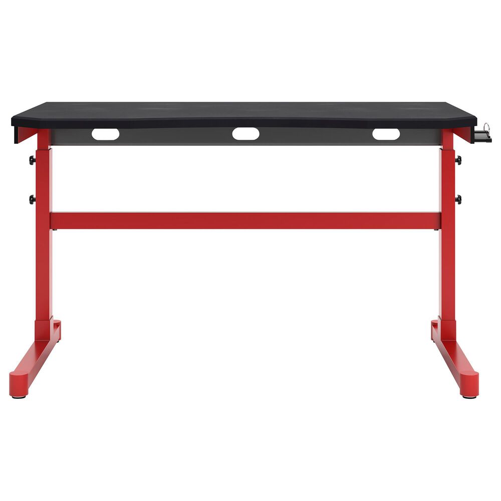 Ashley Lynxtyn Adjustable Height Desk in Red and Black, , large