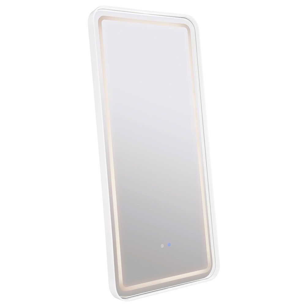 Coaster Glendora LED Standing Mirror in White, , large