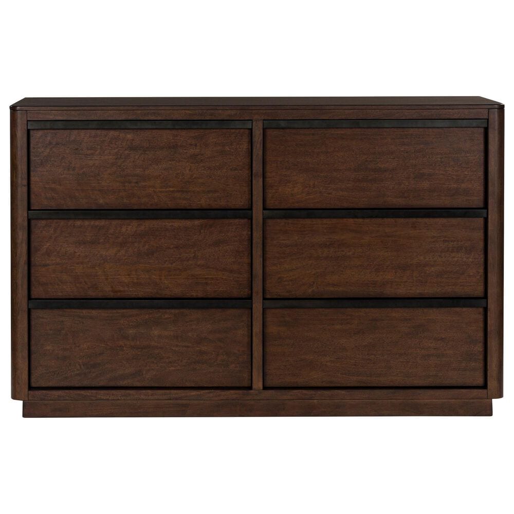 Millenium Dilenno 6 Ball Bearing Smooth Gliding Drawer Dresser in Dark Brown, , large