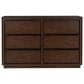Millenium Dilenno 6 Ball Bearing Smooth Gliding Drawer Dresser in Dark Brown, , large