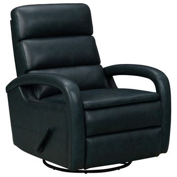 Barcalounger Nick Manual Swivel Glider Recliner in Ryegate Sapphire Blue, , large