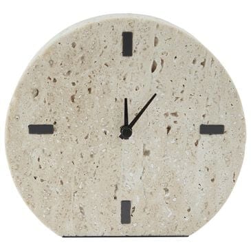 Ashley Donfordson Table Clock in Beige and Black, , large