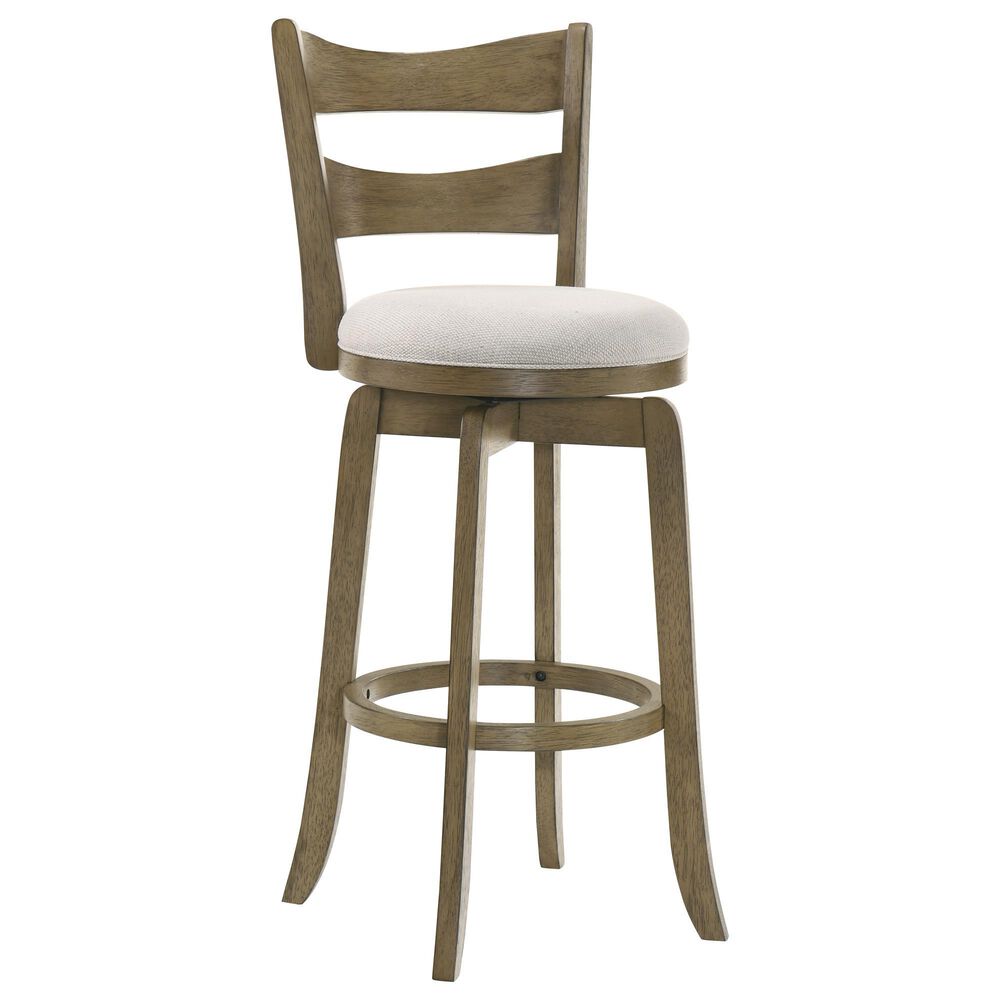 Armen Living Blair 26" Swivel Counter Height Stool in Putty Brown, , large