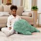 Jaxx Marina The Whale Sea Buddy Large Kids Stuffed Animal Bean Bag in Spearmint Green, , large