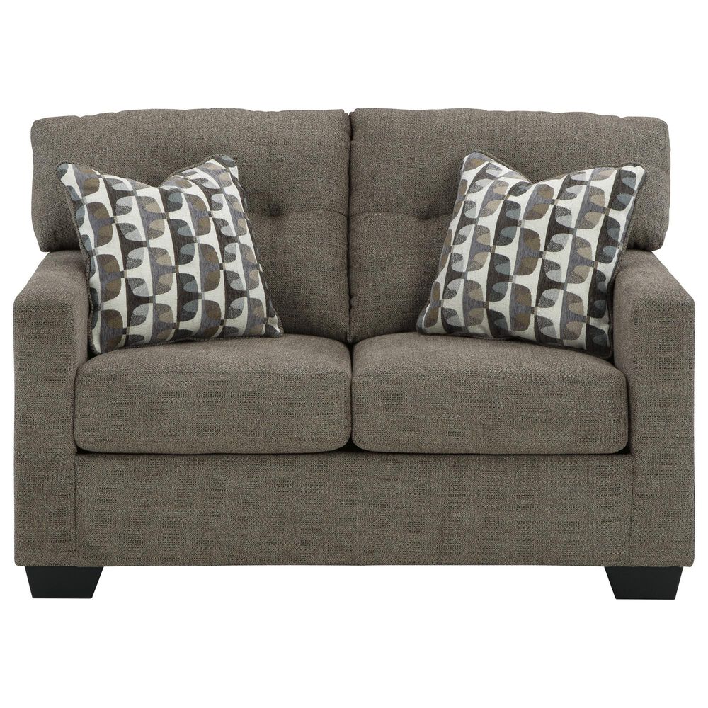 Ashley Mahoney Stationary Sofa and Loveseat Set in Chocolate, , large