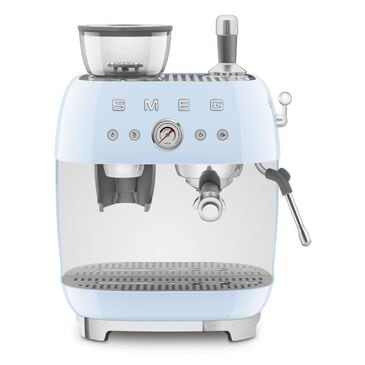 SMEG Smeg Espresso Coffee Machine with Grinder, Pastel Blue, , large