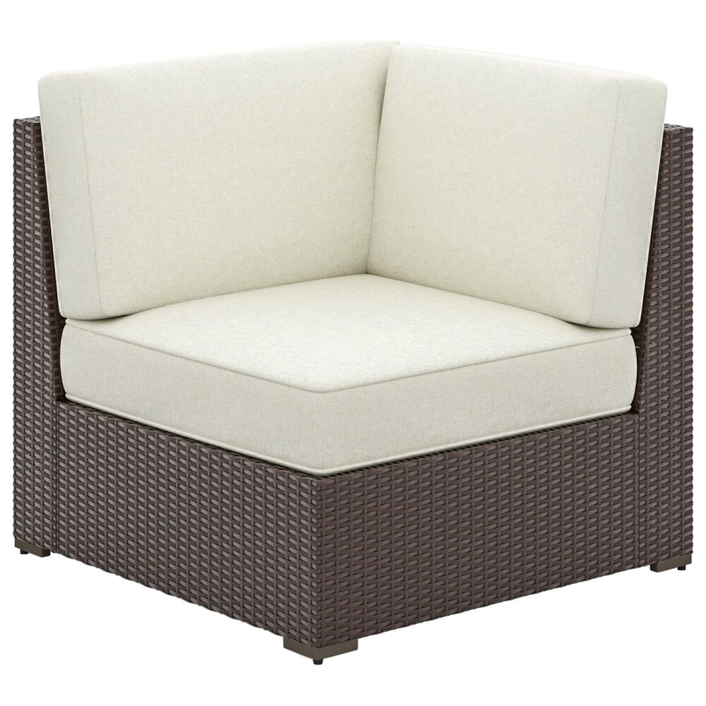 Homestyles Palm Springs 3-Piece Patio Set with Storage Table in Brown, , large