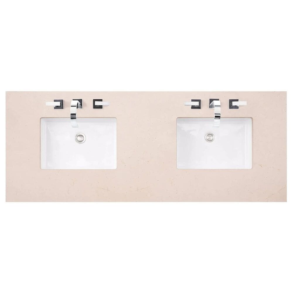 James Martin Vanities Brittany 60&quot; Double Bathroom Vanity in Victory Blue with 3 cm Eternal Marfil Quartz Top, , large