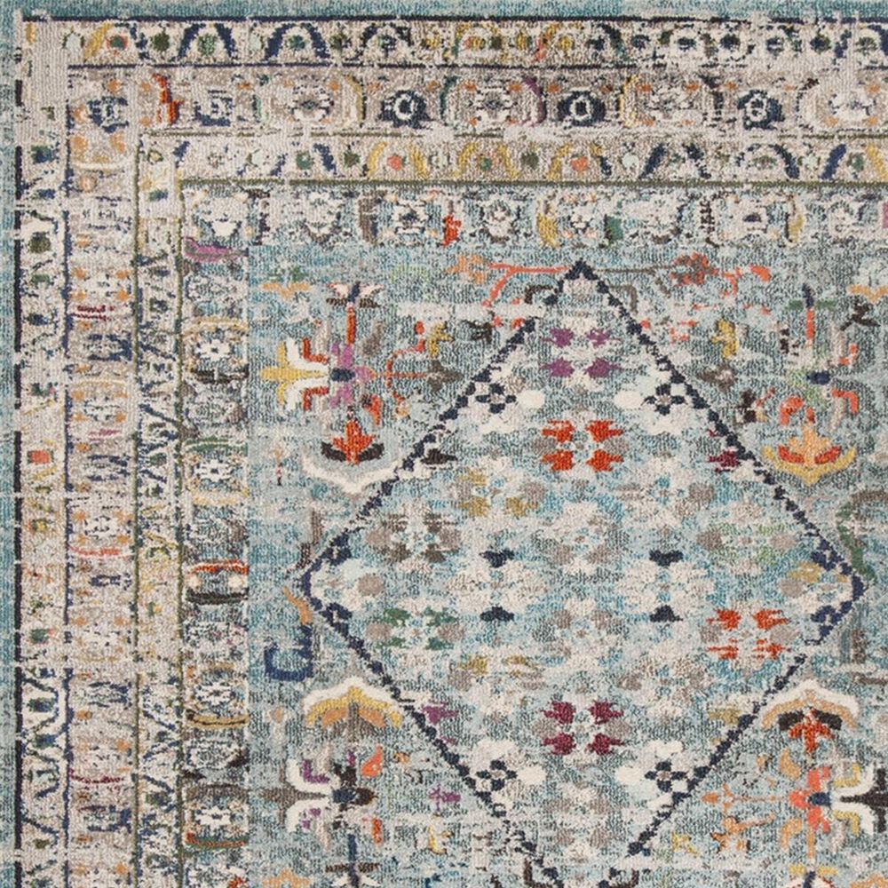 Safavieh Monaco MNC255M 2&#39;2&quot; x 8&#39; Blue and Light Grey Runner, , large