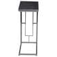 Maple and Jade C-Shaped End Table in Black, , large