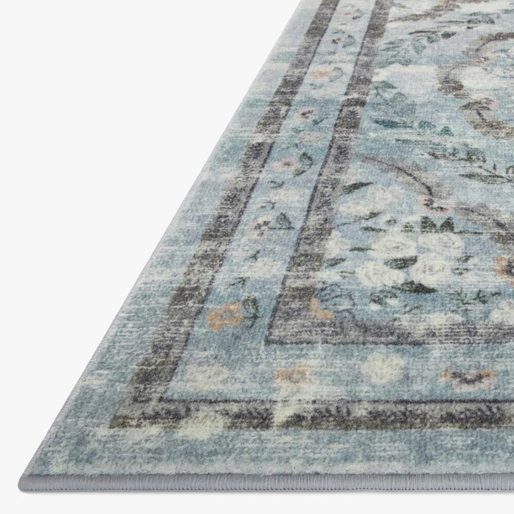 Rifle Paper Co Crafted by Cloth and Company Courtyard 8&#39;6&quot; x 11&#39;6&quot; Chateau Blue Area Rug, , large
