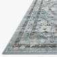 Rifle Paper Co Crafted by Cloth and Company Courtyard 8"6" x 11"6" Chateau Blue Area Rug, , large