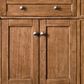 James Martin Vanities Brittany 72" Double Bathroom Vanity in Saddle Brown with 3 cm Parisien Bleu Quartz Top and Rectangular Sinks, , large