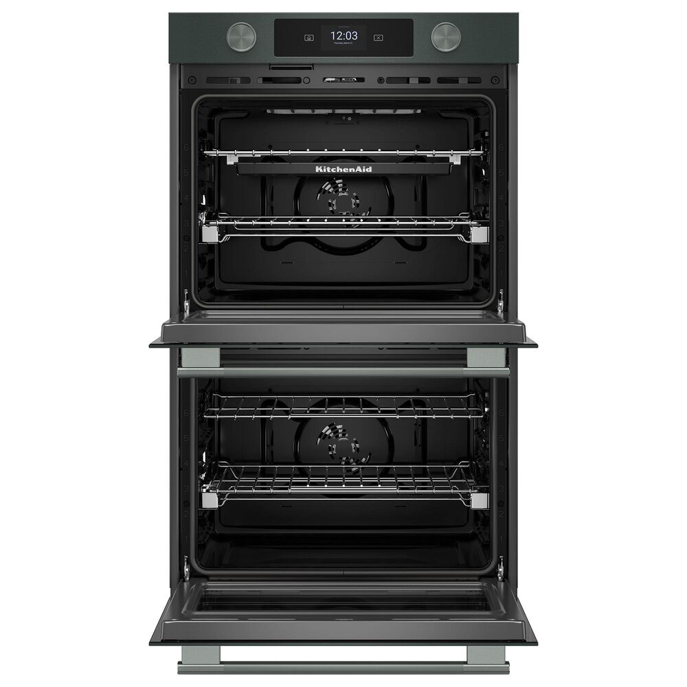 KitchenAid 2-Piece Kitchen Package with Juniper 30" Smart Double Wall Oven and Stainless Steel 30" Gas Cooktop, , large