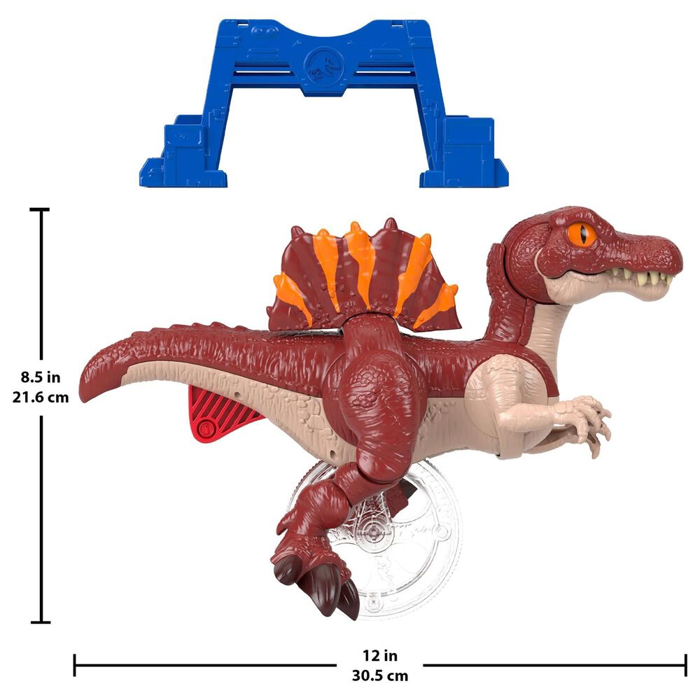 Fisher Price Sprinting Spinosaurus Dinosaur Action Figure with Lunge and Chomp in Multicolor, , large