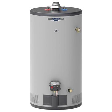 GE Appliances RealMAX Choice 50-Gallon Short Natural Gas Ultra Low-NOx Atmospheric Water Heater in Gray, , large