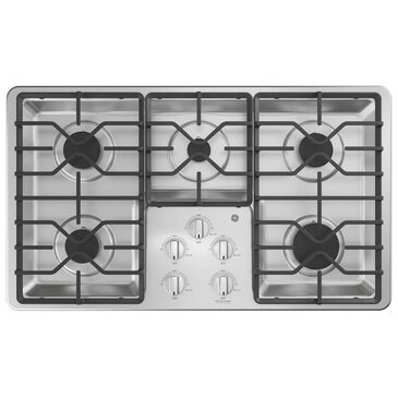 GE Appliances 36" Built-In Gas Cooktop in Stainless Steel, , large