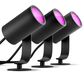 Philips Hue Lily Outdoor Spot Light Base Kit in Black (3-Pack), , large