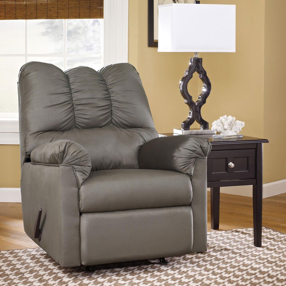 Ashley Darcy Manual Rocker Recliner in Cobblestone, , large
