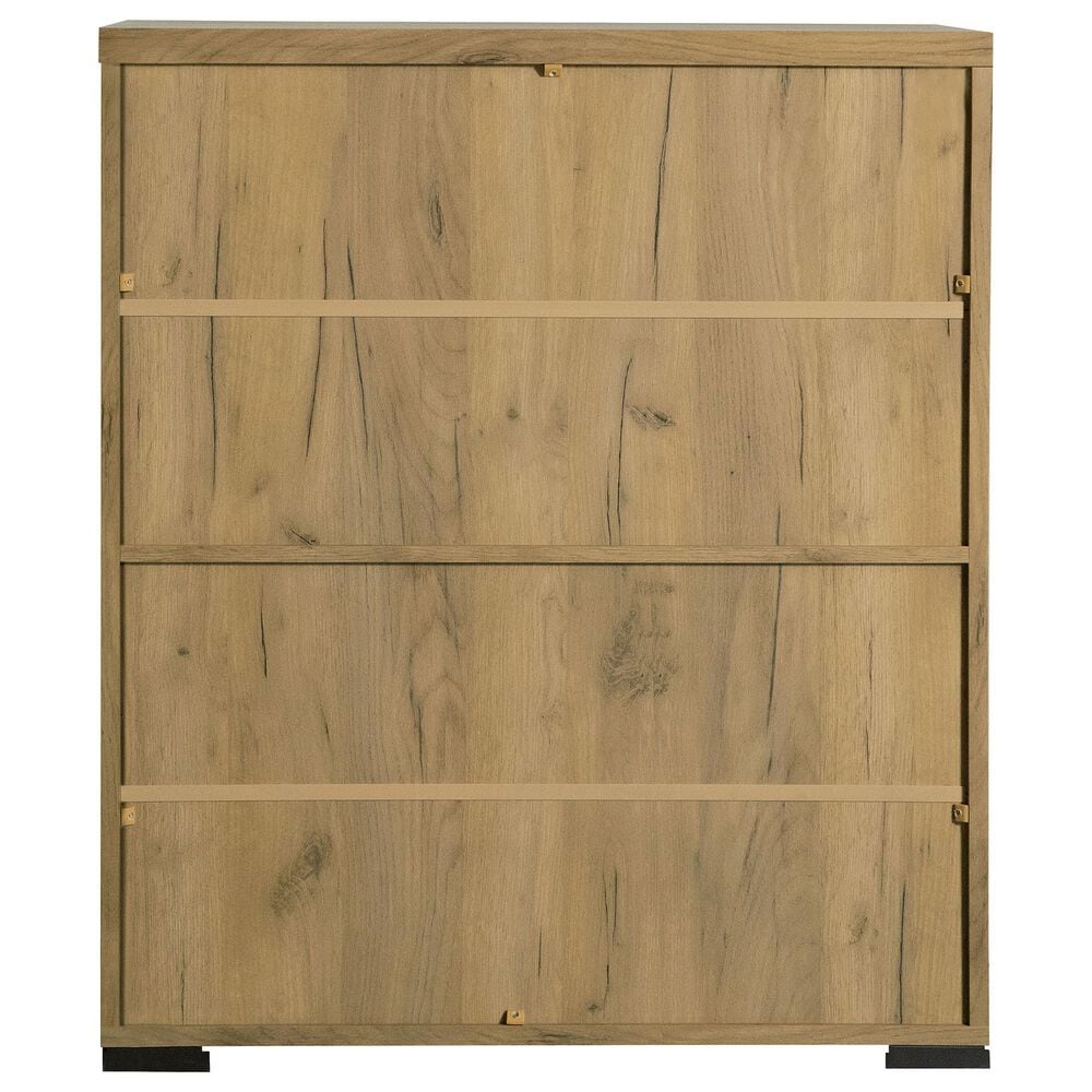 Coaster Bristol 6-Shelf Shoe Cabinet in Golden Oak, , large