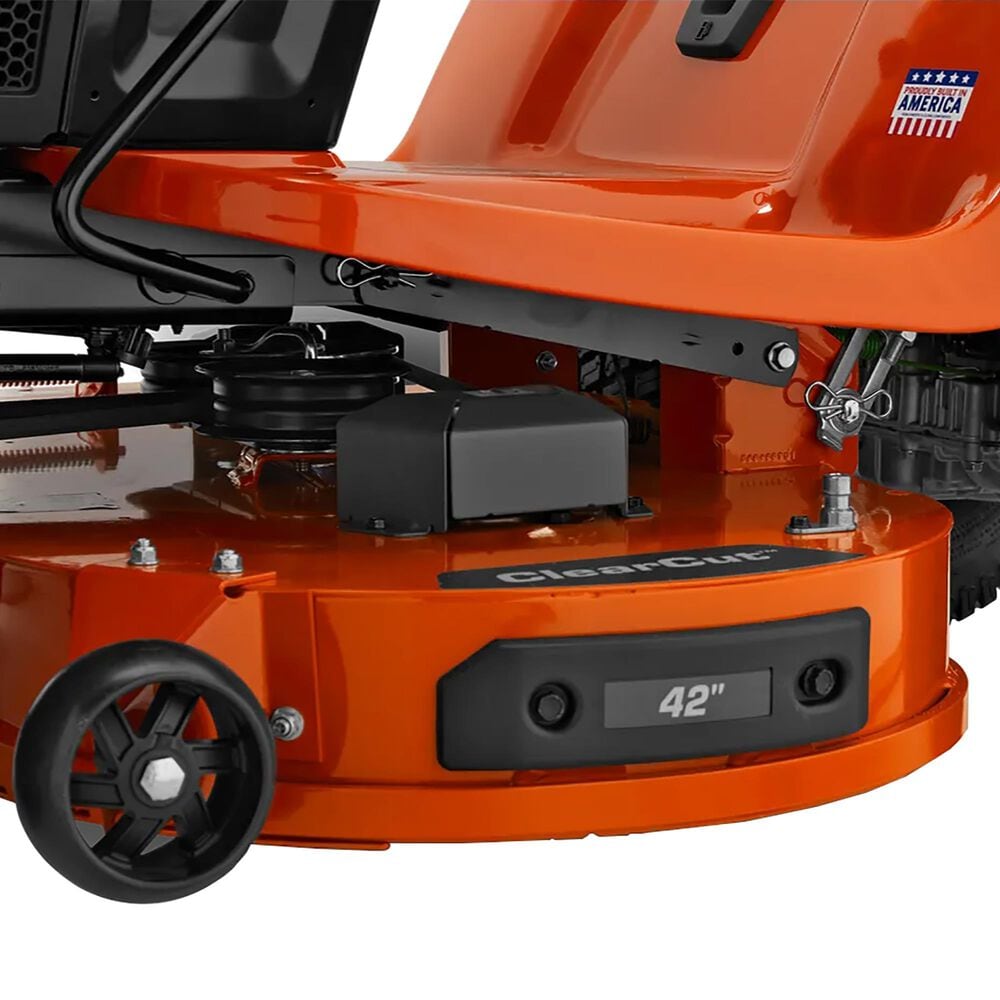 Husqvarna 42&quot; 200-Series Gas-Powered Riding Lawn Mower with Kawasaki Engine, , large