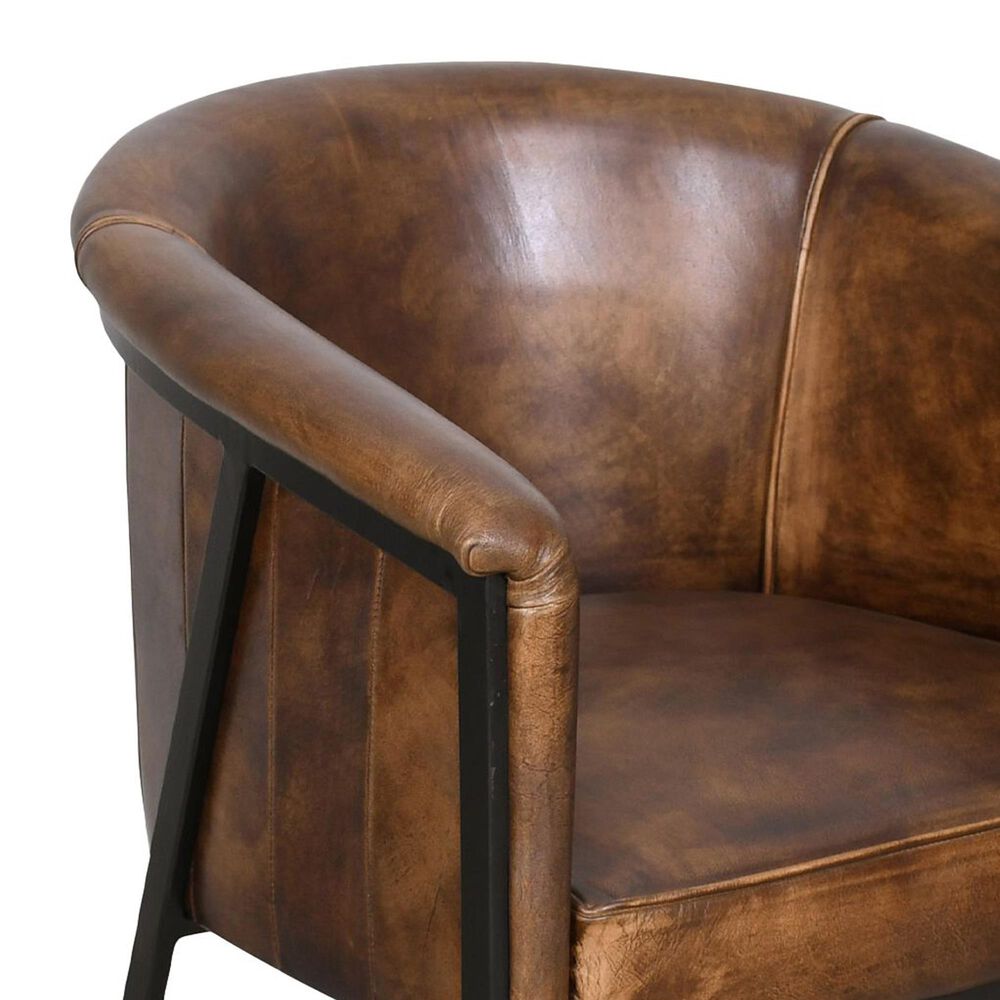 Home Trends &amp; Design Essex Arm Chair in Powder Coated Black, , large