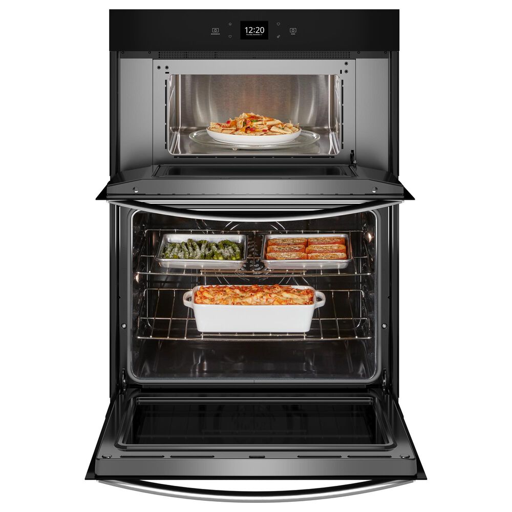 Whirlpool 27&quot; Self-Cleaning Convection Air Fry Convection Smart Microwave Wall Oven Combo in Fingerprint Resistant Stainless Steel, , large