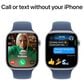 Apple Watch Series 10 GPS 46mm Silver Aluminum Case with Denim Sport Band - S/M, , large
