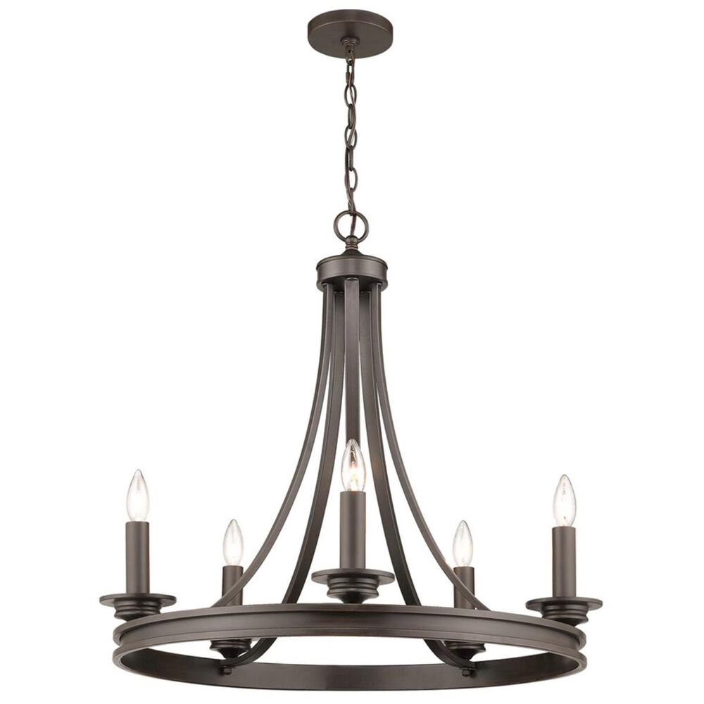 Golden Lighting Saldano 5-Light Chandelier in Rubbed Bronze, , large