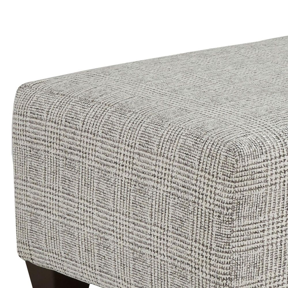 Arapahoe Home Ronstadt Ash Ottoman in Aspen Linen, , large