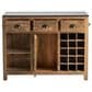Crestview Collection Bengal Manor Kitchen Island in Brown and Black, , large