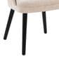 Lumisource Rina Side Chair with Light Brown Cushion in Black (Set of 2), , large