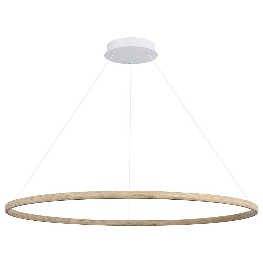 Golden Lighting Veritas 47" 1-Light Chandelier in Walnut, , large